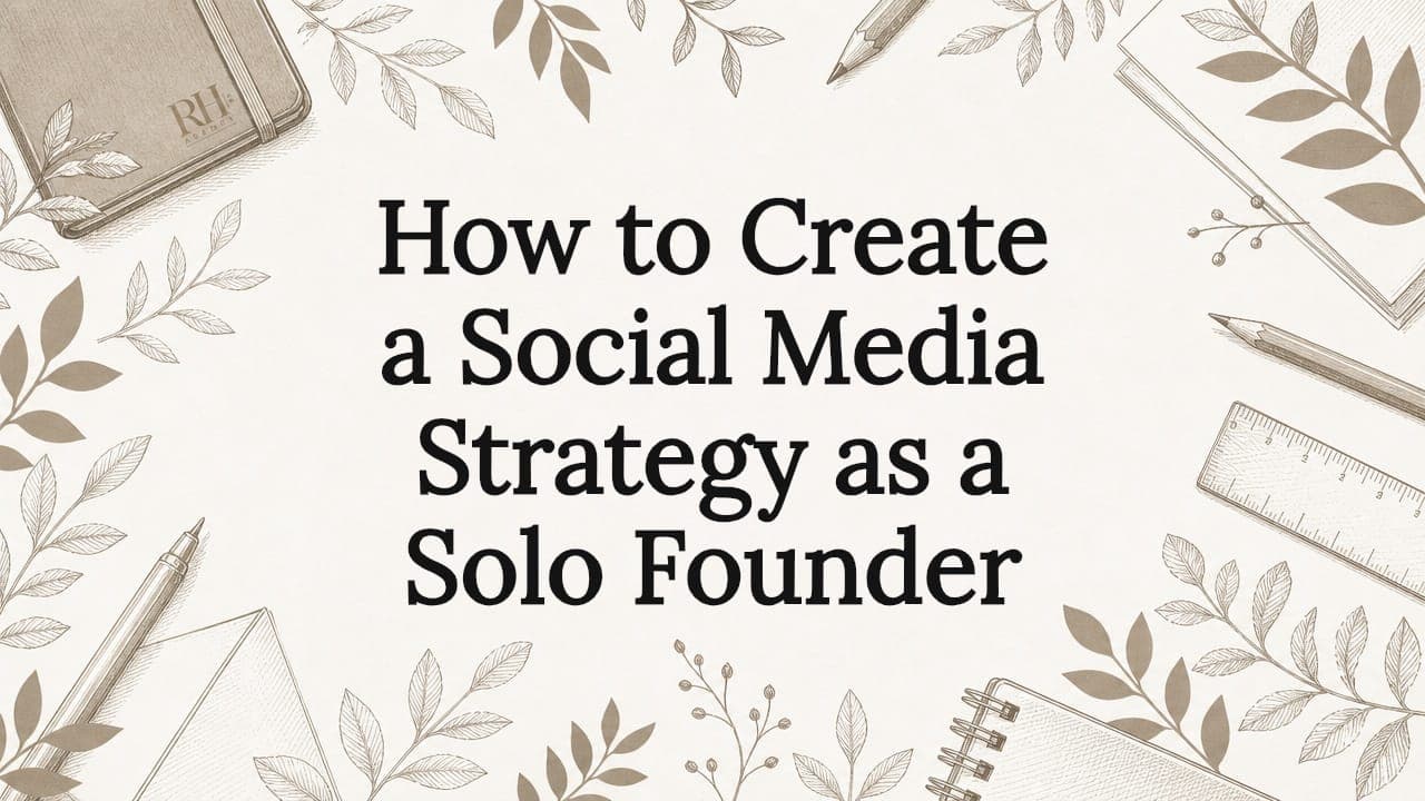 How to Create a Social Media Strategy as a Solo Founder